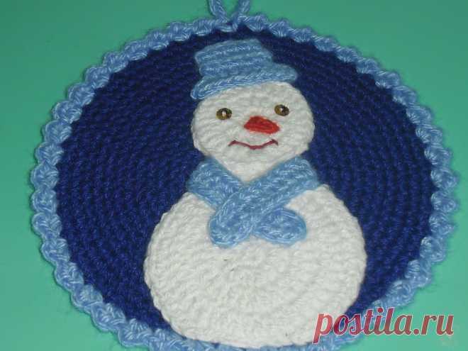 Прихватка "Снеговичок"