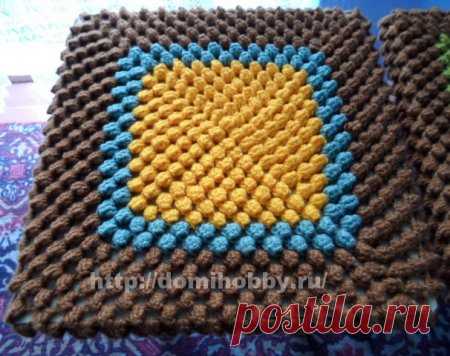 Вязание чехлов на табуретки