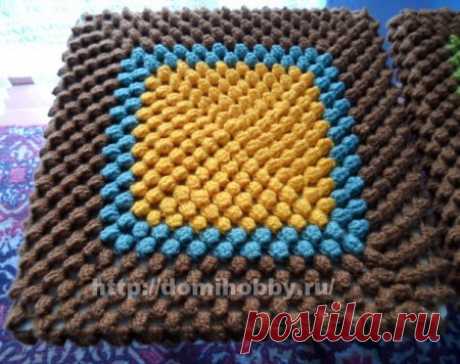 Вязание чехлов на табуретки