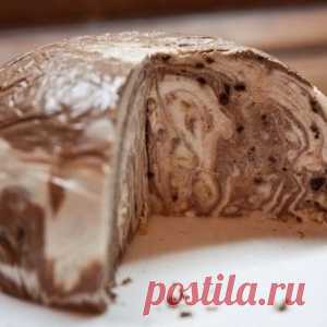Французский десерт - мраморное суфле.Без выпекания