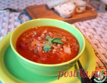 Суп томатный с капустой и пшеничной крупой – кулинарный рецепт