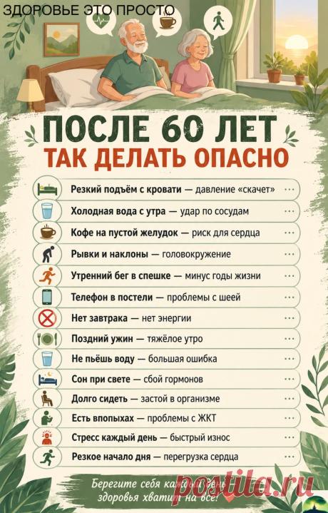 Поле 60 лет так делать опасно