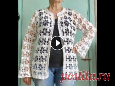 ЛЕТНИЙ КАРДИГАН КРЮЧКОМ.ЧАСТЬ1.ОПИСАНИЕ./Crochet Подробное описание летнего кардигана крючком,часть 1,описание.,пряжа,крючок,количество мотивов,рекомендации по вязанию. Схема ++++++++++++++ Дорогие м...