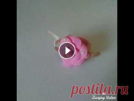 Необычные заколки для волос. Цветы из фоамирана....