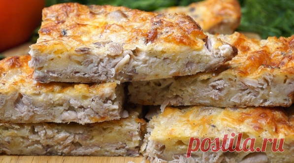 Лёгкий куриный пирог