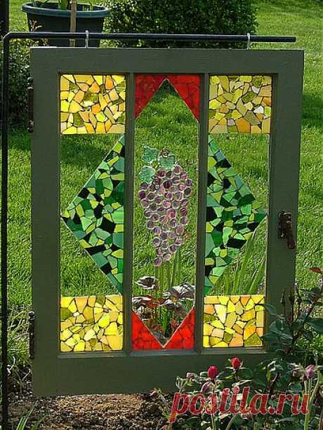 Мозаика в оформлении сада.