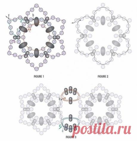 Схема красивого браслета из бисера