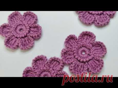 Цветок для ирландского кружева. Полное видео. #ирландскоекружево #crochet #вязаниекрючком