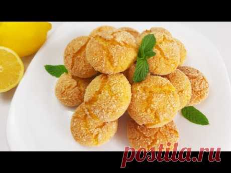 Если у вас есть 1 лимон 🍋 и 1 яйцо, приготовьте это вкусное и быстрое печенье БЕЗ МУКИ БЕЗ МАСЛА