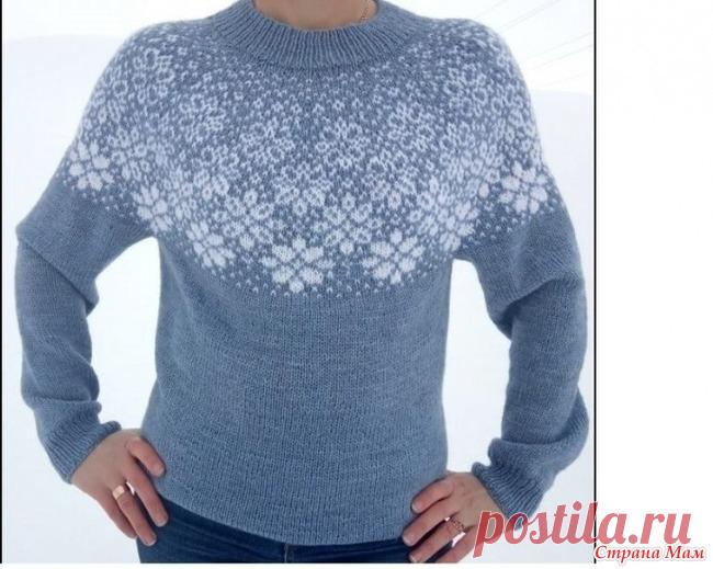 Красивые жаккардовые узоры Очень понравились две жаккардовые круглые кокетки. Тем, кто любит вязать лопапейсы, должно понравится.