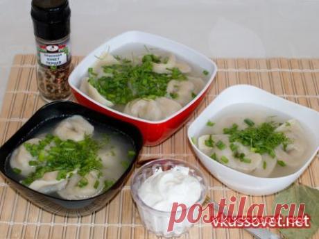 Пельмени из заварного теста