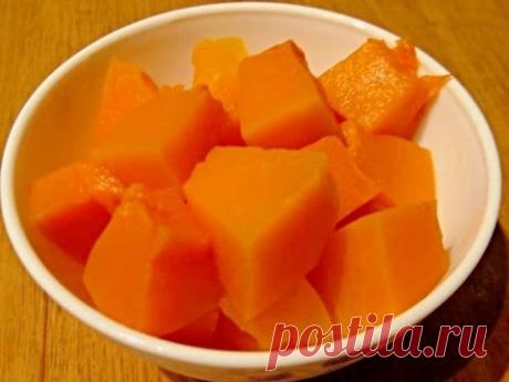 Тиква в мікроволнівці за 5 хвилин! Як приготовити тикву. Рецепти з тиквы.