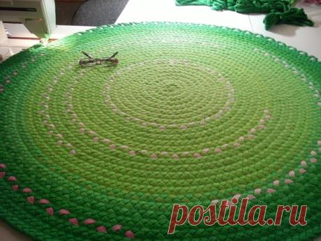 Коврики из футболок своими руками.