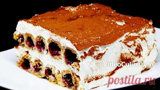 Ханукальный пирог с вишней – www.videoculinary.ru