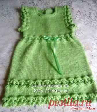 Сарафан для девочки Альбом с готовыми работами https://www.stranamam.ru/  Всем приветы! Начинаем вязать этот сарафанчик.  Опрос в Стране Мам: Давайте свяжем сарафан для девочки  Свяжем?