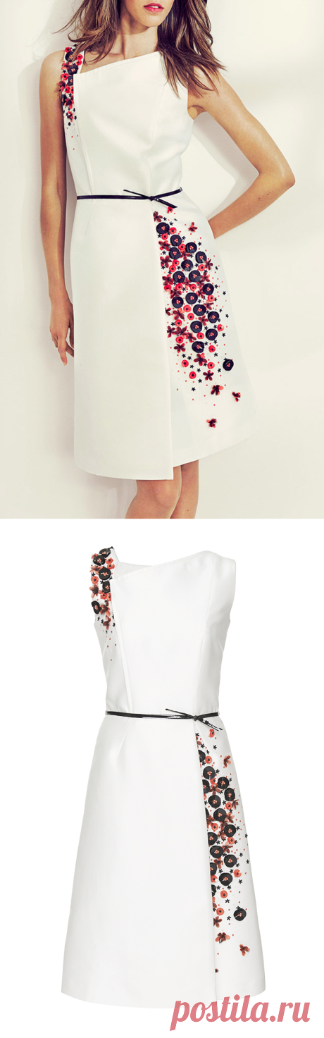 Mikado Cocktail Dress by Carolina Herrera | Moda Operandi