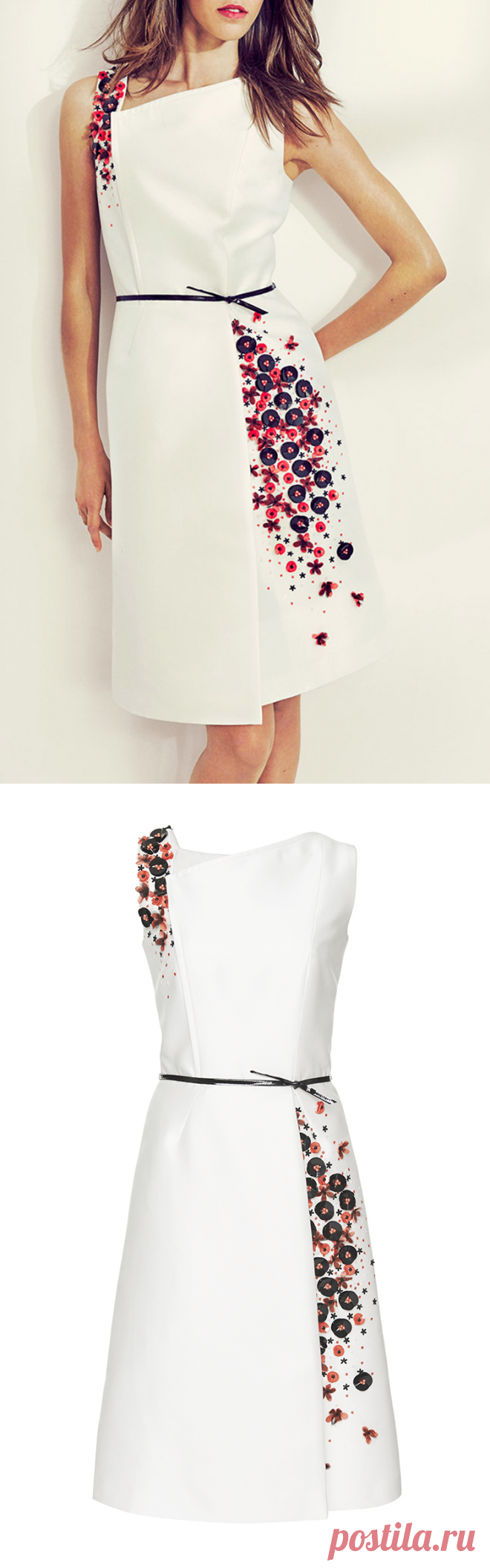Mikado Cocktail Dress by Carolina Herrera | Moda Operandi