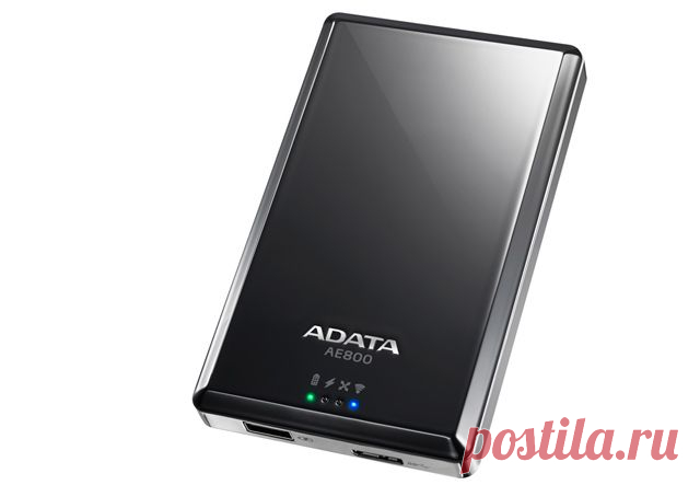 ADATA DashDrive Air AE800 это Беспроводной HDD, внешний аккумулятор и Wi-Fi точка. Три в одном, лёгком и компактном.