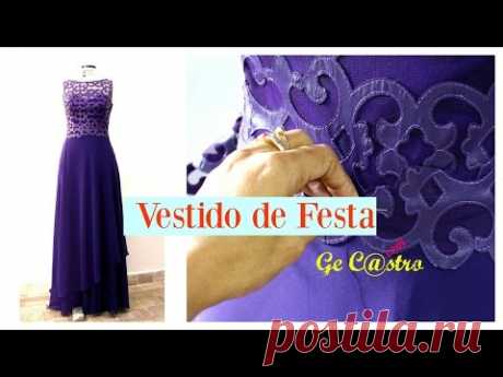 ✂DIY- VESTIDO DE FESTA RENDA E FEITO EM  MOULAGE SIMPLES E FÁCIL DE FAZER