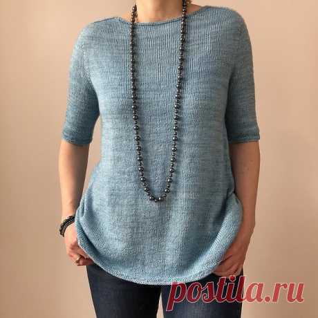 Пост на стене #вязание #спицы #джемпер #футболка #реглан