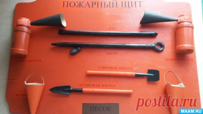 Мастер-класс по изготовлению макета щита по пожарной безопасности. Воспитателям детских садов, школьным учителям и педагогам - Маам.ру