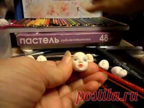 роспись мини личика    knyazevadoll