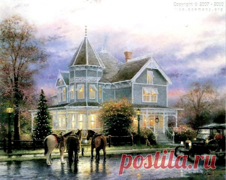 живопись Thomas Kinkade - 69 фото. Фотографии Валентин Иванов.