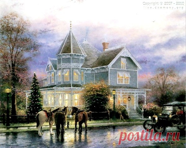 живопись Thomas Kinkade - 69 фото. Фотографии Валентин Иванов.