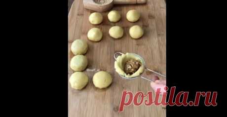 Формовка печенья и булочек с помощью ситечка