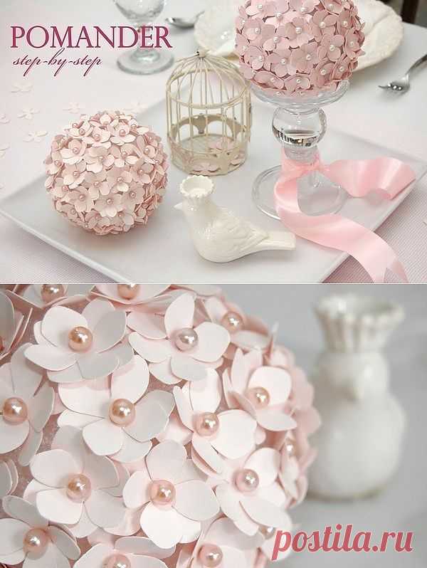 Цветочный шар для декора