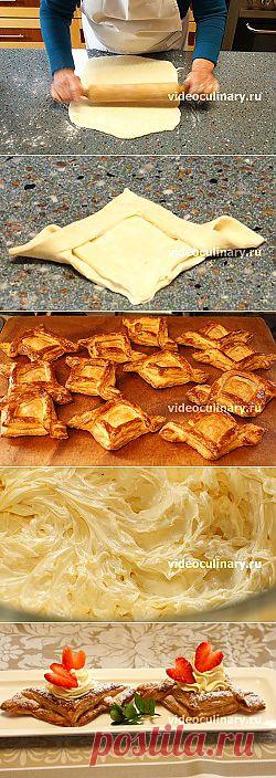 Пирожные Валентинки - Видеокулинария.рф - видео-рецепты Бабушки Эммы