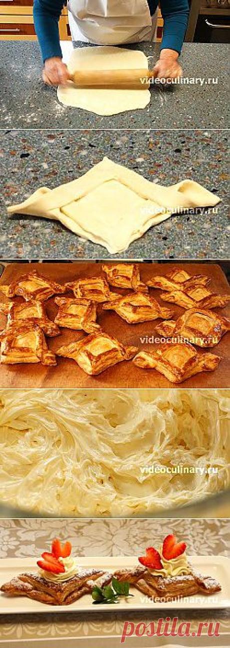 Пирожные Валентинки - Видеокулинария.рф - видео-рецепты Бабушки Эммы