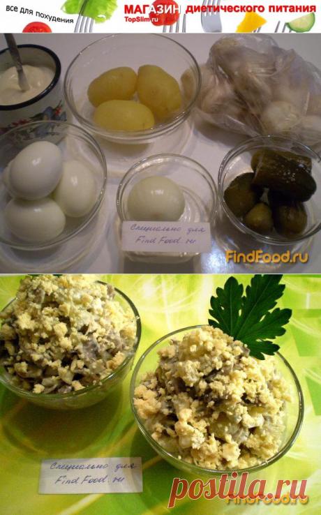 Как приготовить салат с жареными шампиньонами - Рецепт