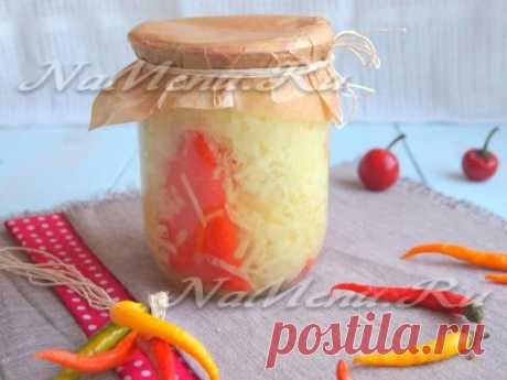 Маринованная редька со сладким перцем на зиму