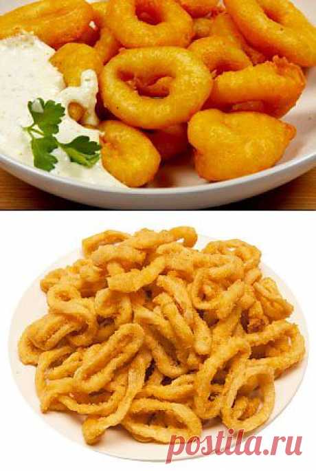 Кальмары к кляре - отличная закуска!.