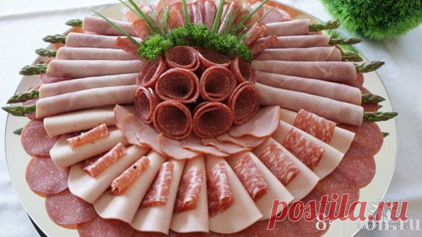 Красивая мясная нарезка: идеи, фото, примеры оформления и подачи | 8 Ложек