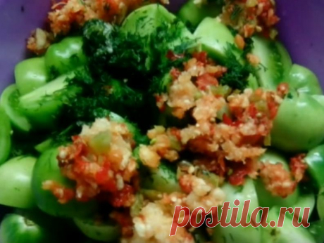 Зелёные помидоры на зиму — рецепты с фото "пальчики оближешь"