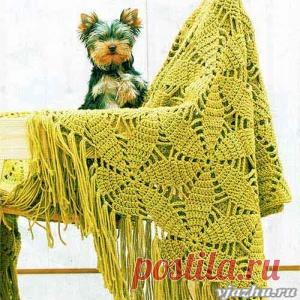 Плед из шестиугольных мотивов