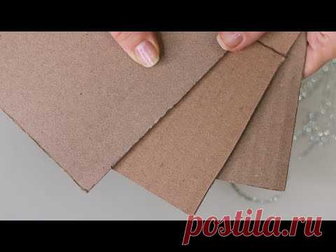 Взяла картон и сделала ПОТРЯСАЮЩИЕ красивые Новогодние игрушки на ёлку 🎄. DIY Christmas decor.