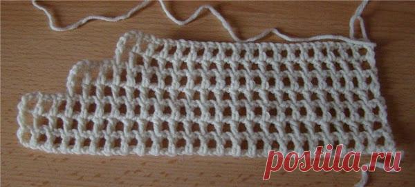 вытачка в филейном вязании—совет от Осинки