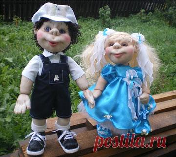 разные МК по куклам из капрона (чулочная техника)