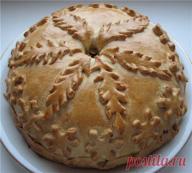 Рецепт курника или пирог с курицей и картофелем | Вкусные рецепты