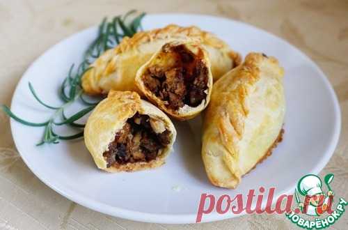 Кибинай с курицей и грибами – кулинарный рецепт