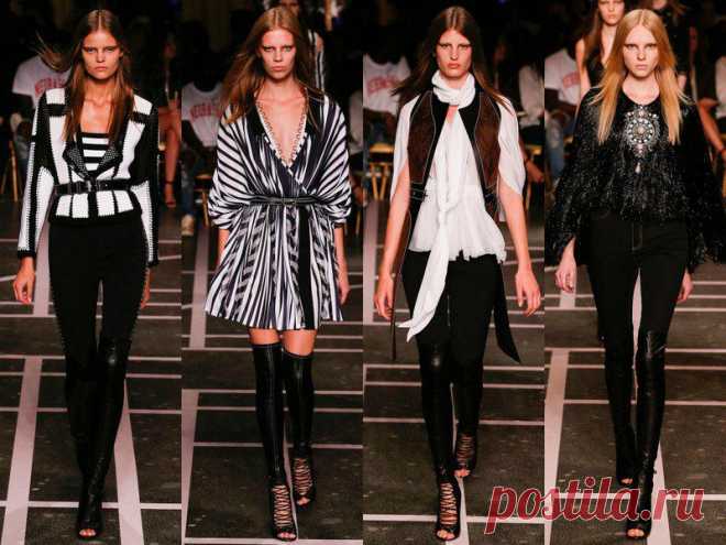 Givenchy весна-лето 2015 Париж: брутальная сексуальность девушек в ботфортах и прозрачных юбках | Мода