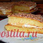 Простой домашний торт бисквитный с шоколадом - Бисквитный торт от 1001 ЕДА