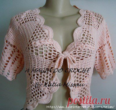 Ажурное болеро крючком! Это цитата сообщения Helam