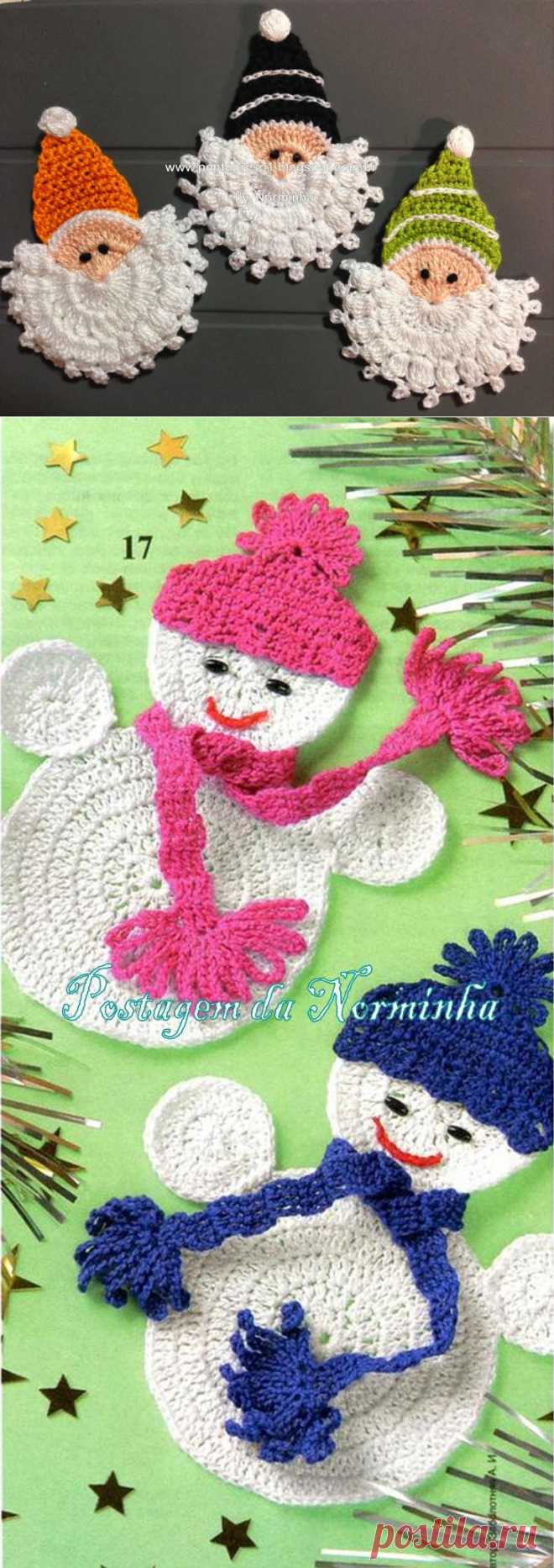 christmas craft ideas: beauty santa face crochet ideas | make handmade, crochet, craft