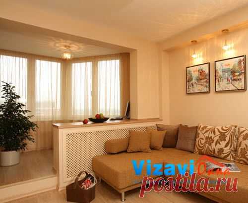 Объединение лоджии с комнатой.