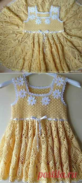 ПЛАТЬЕ ДЛЯ ДЕВОЧКИ КРЮЧКОМ.