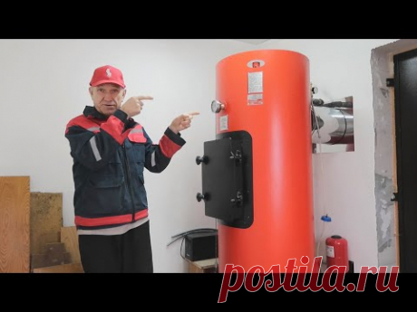 Как запустить котел длительного горения Медведь